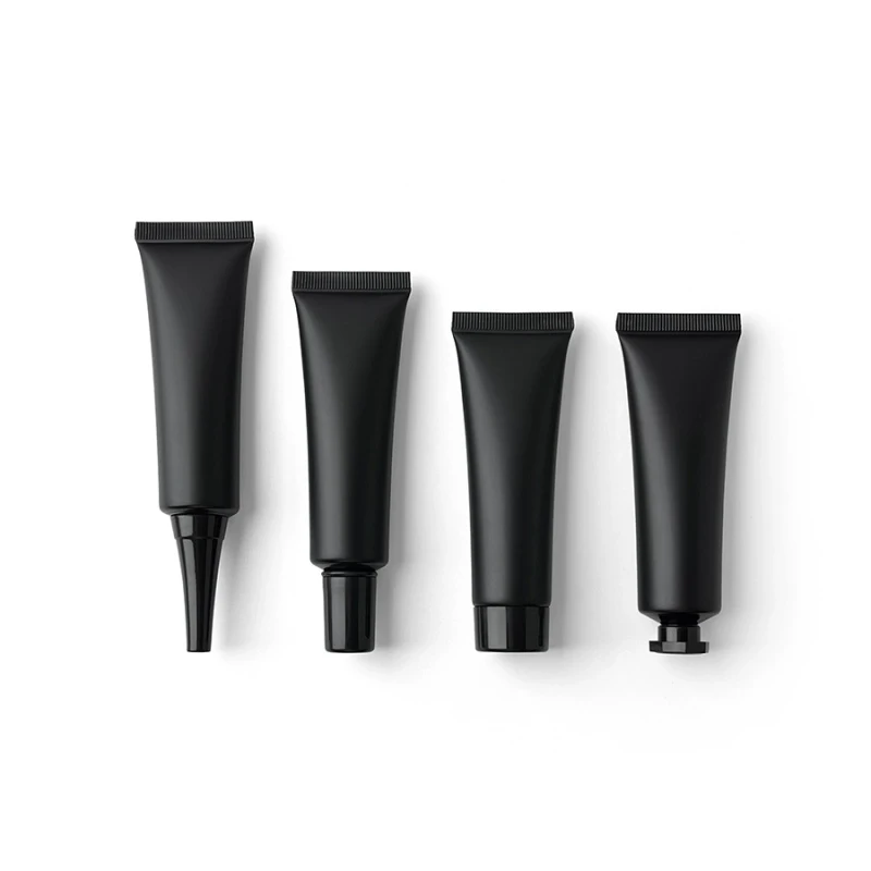 

30ML X 50 Matte Black Frosted Cosmetic Soft Tube Lotion Liquid Foundation Hand Cream PE Refillable Empty Squeeze Tube For Travel