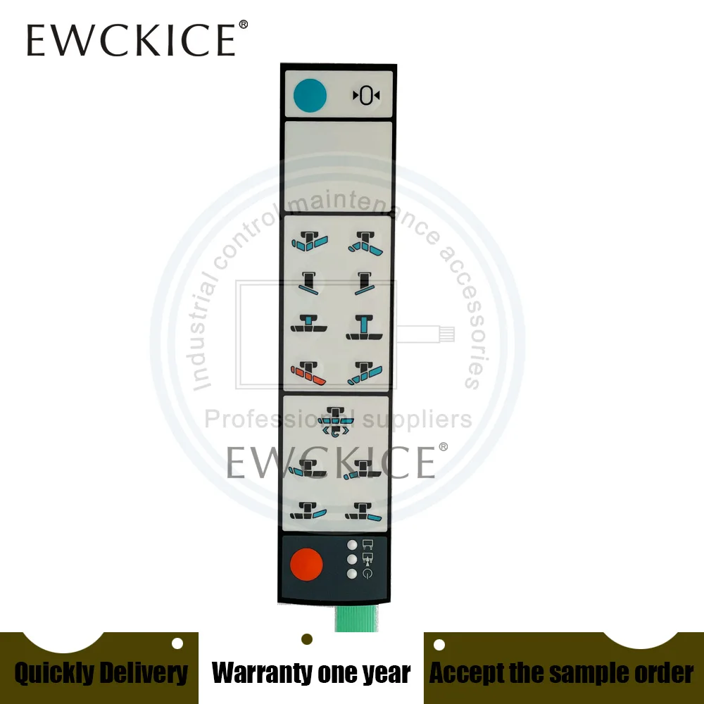 Imagem -03 - Hmi Plc Membrana Interruptor Teclado Numérico Ref1411554 Novo