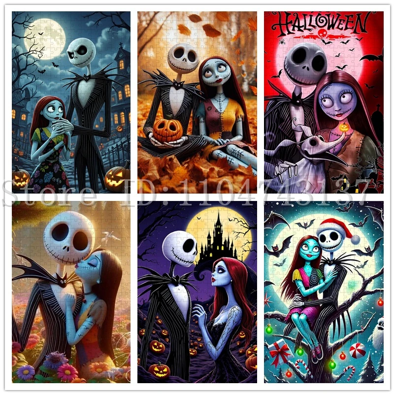 

Пазлы «Кошмар перед Рождеством», новогодние уникальные подарки, мультяшные фильмы Диснея, пазлы, игрушки для снятия стресса