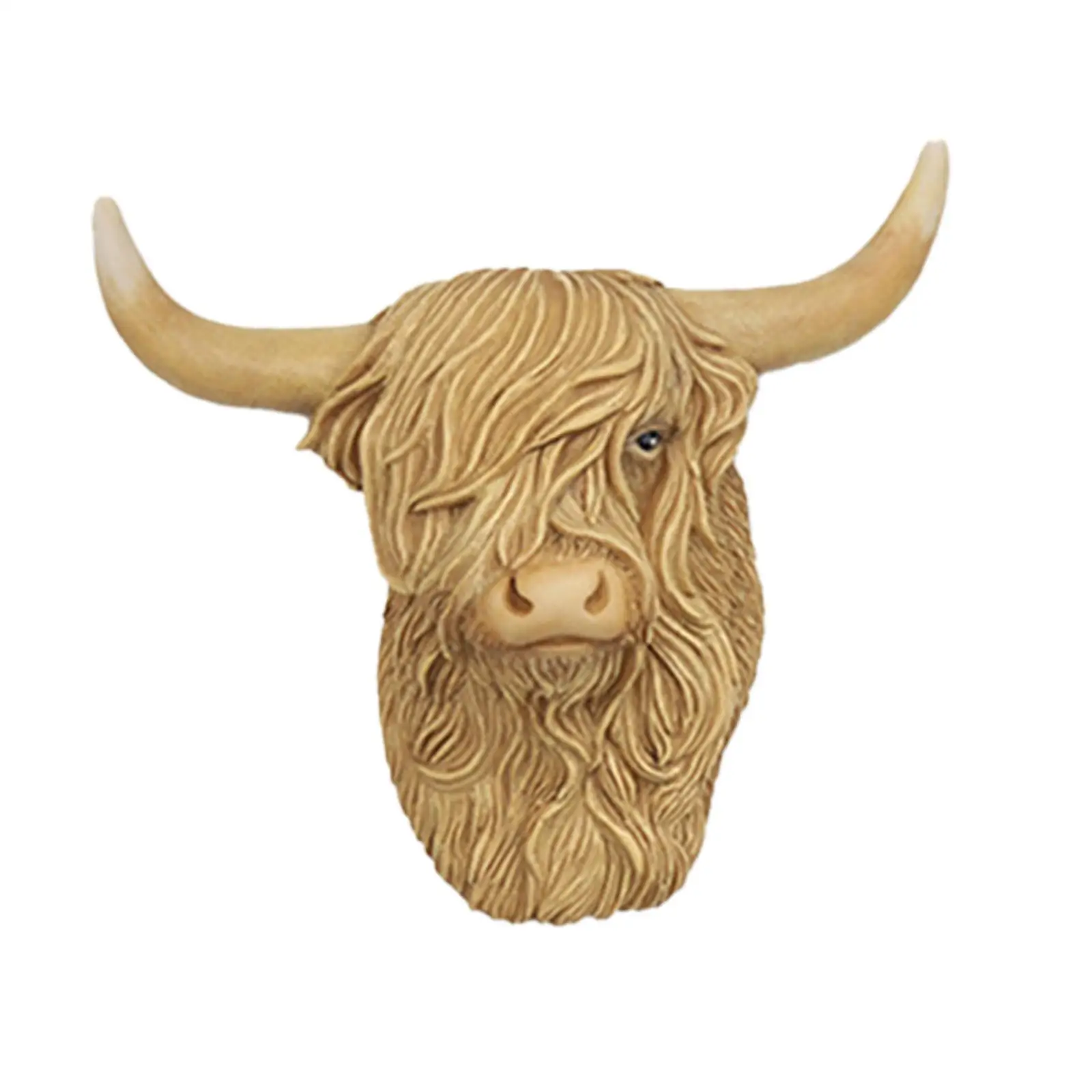 Highland Cow Decor Crafts Decorative Ornament for Villa Entryway Outdoor