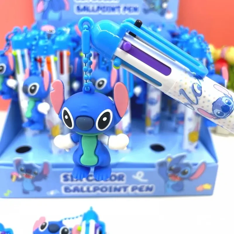 

6/36pcs Disney Stitch Pendant 6 Colors Press Ballpoint Pen 0.5 Student Cute Pendant Diy Hand Tent Pen Stationery Gift Wholesale