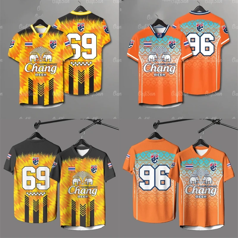 

Thailand Chang Elephant 3D Print Short Sleeve Summer Street Sports T-shirt Man Designer Clothes High Quality Oversized Kids Tops