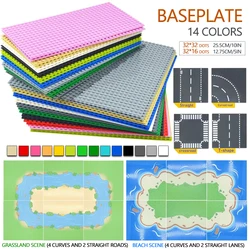 Classic Baseplate 32*32 16X32 16X16 Dots Building Blocks Bricks Base Plates DIY Plastic Board Building Blocks Construction Toys