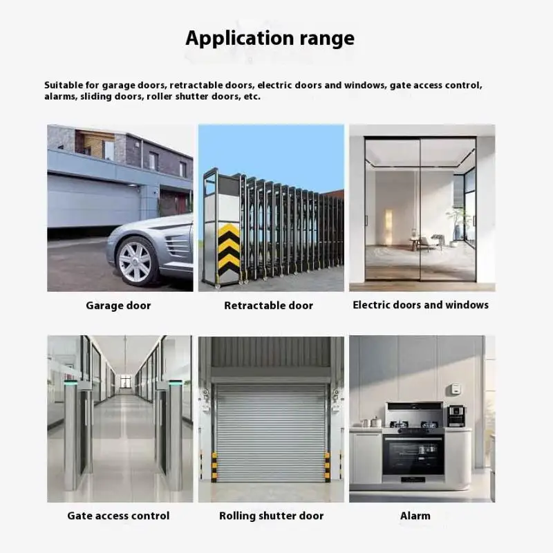 For 433.92MHz Garage Door Remote Control Wireless Handheld Rolling Code Door Control Gate Command Key Duplicator