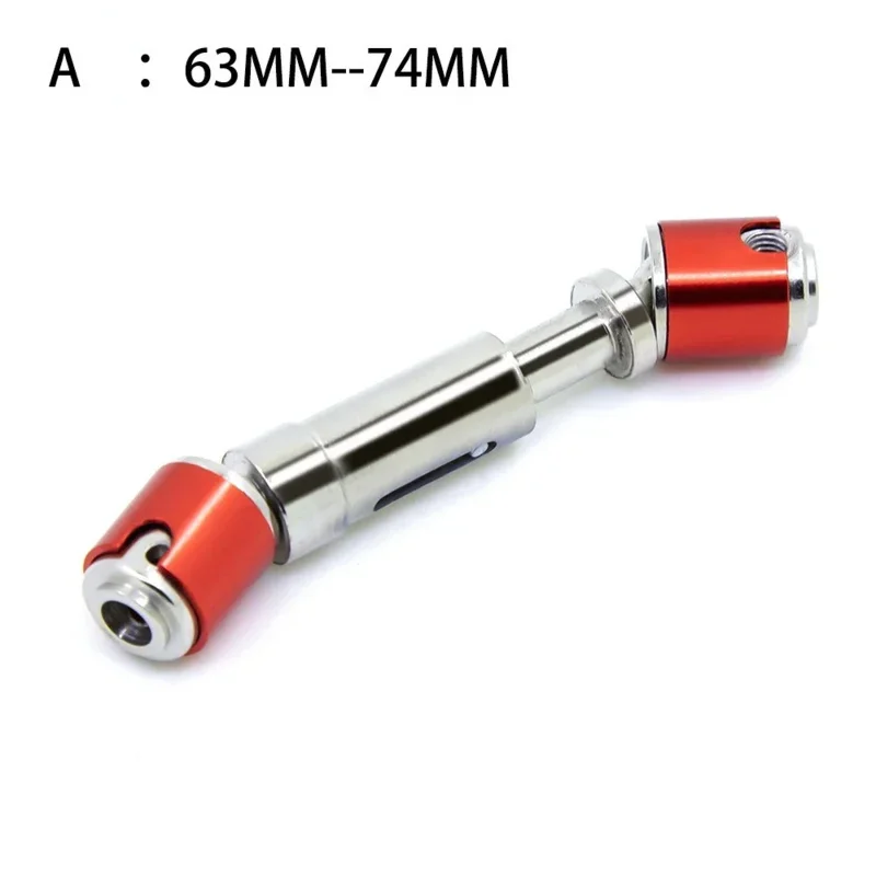 Spare Parts CVD Drive Shaft 105-133mm Aluminum Alloy Transmission Drive Shaft Suit Fit For 1/10 RC Rock Car  Axial SCX10 90046