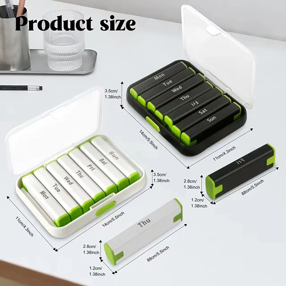 New Travel Waterproof Pill Box Distribution Pill Organizer 14 Grid Am Pm Pill Organizer 7 Days A Week 2 Times A Day