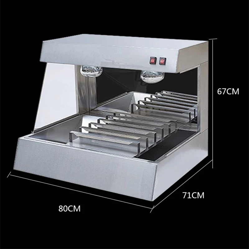 محطة عمل البطاطس المقلية الفاخرة ، آلة صنع سطح المكتب VF-8 ، 900 واط ، طاولة عمل البطاطس المقلية