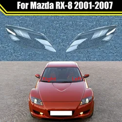 Car Front Glass Lens Headlamp Transparent Lampshade Auto Lamp Shell Lights Housing For Mazda RX-8 2001-2007 Headlight Cover