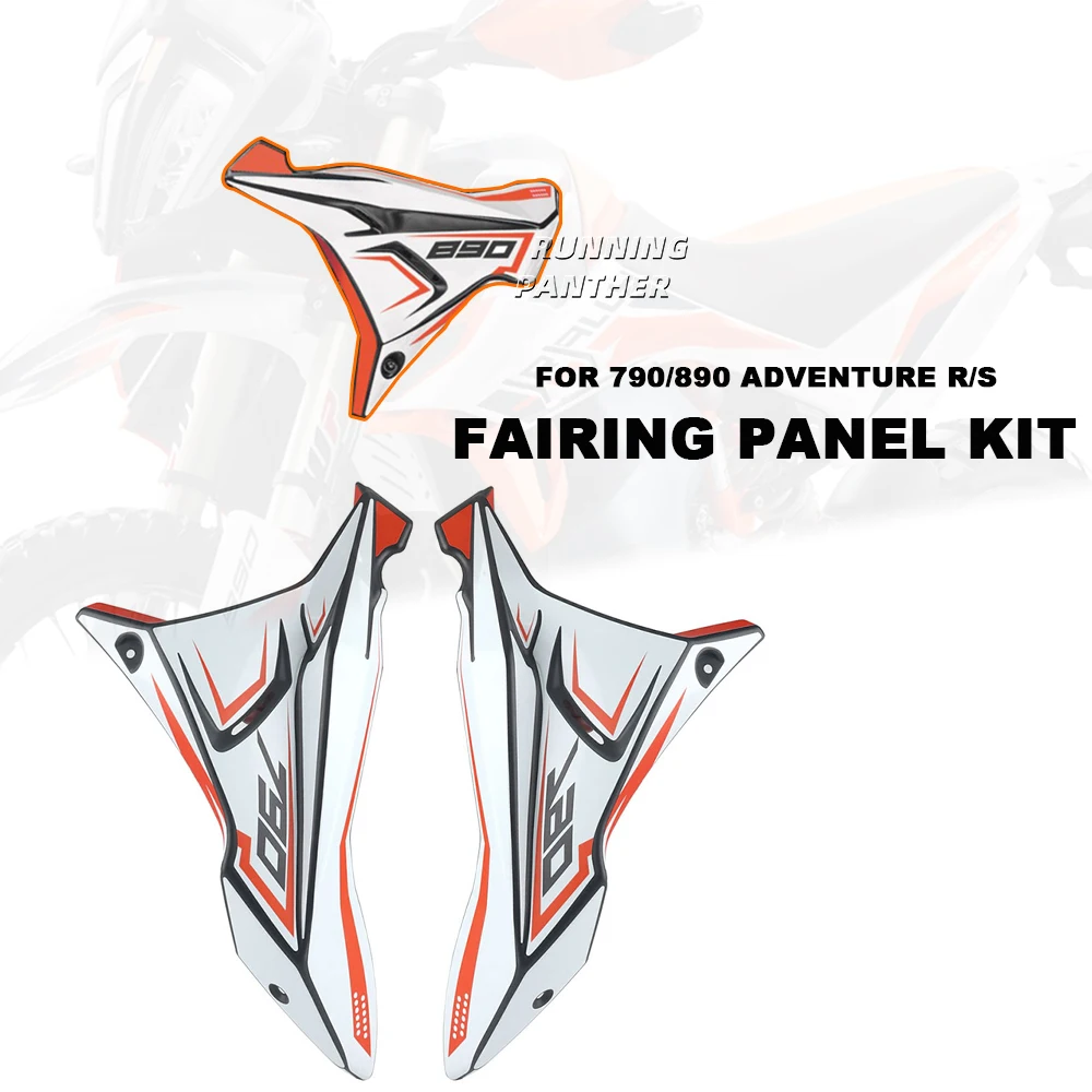 

For 790ADV 790 890 ADV Adventure R S 2022 and Before Motorcycle Front Side Fairing Panels Wind Deflector Windscreen Plate Cover