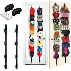 1Pc Adjustable Seamless Over Door Hook Rope Hanging Hat Baseball Cap Rack Holder Organizer Clothing Accessories Hanger