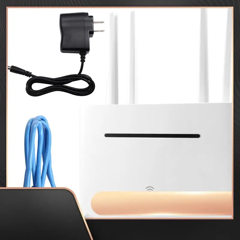 

4G Sim Card Wifi Router US Plug - 300Mbps Wireless Home Internet Router With 4 External Antennas-N34R