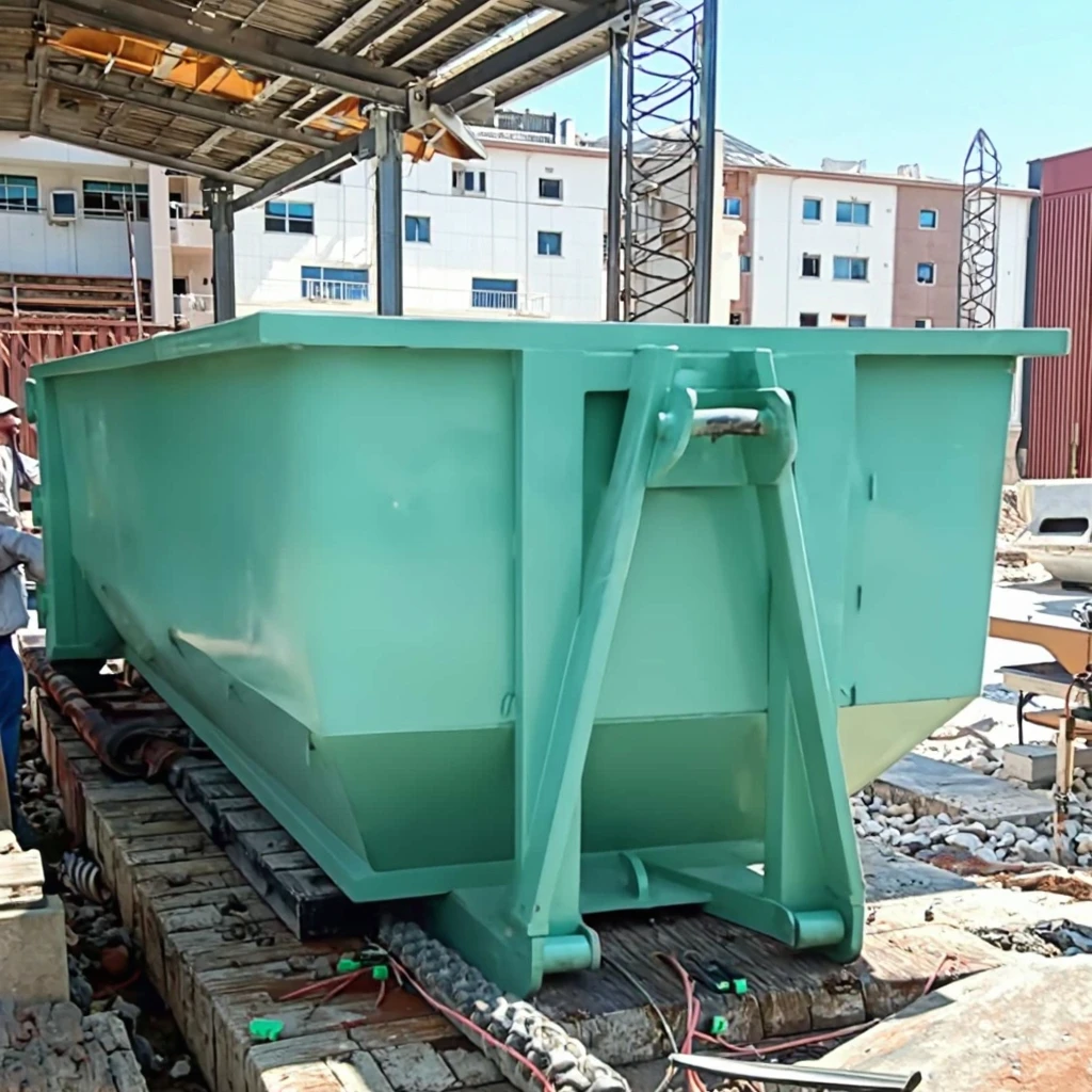 Hook Lift Dumpster Steel Garbage Container Factory Direct Supplier