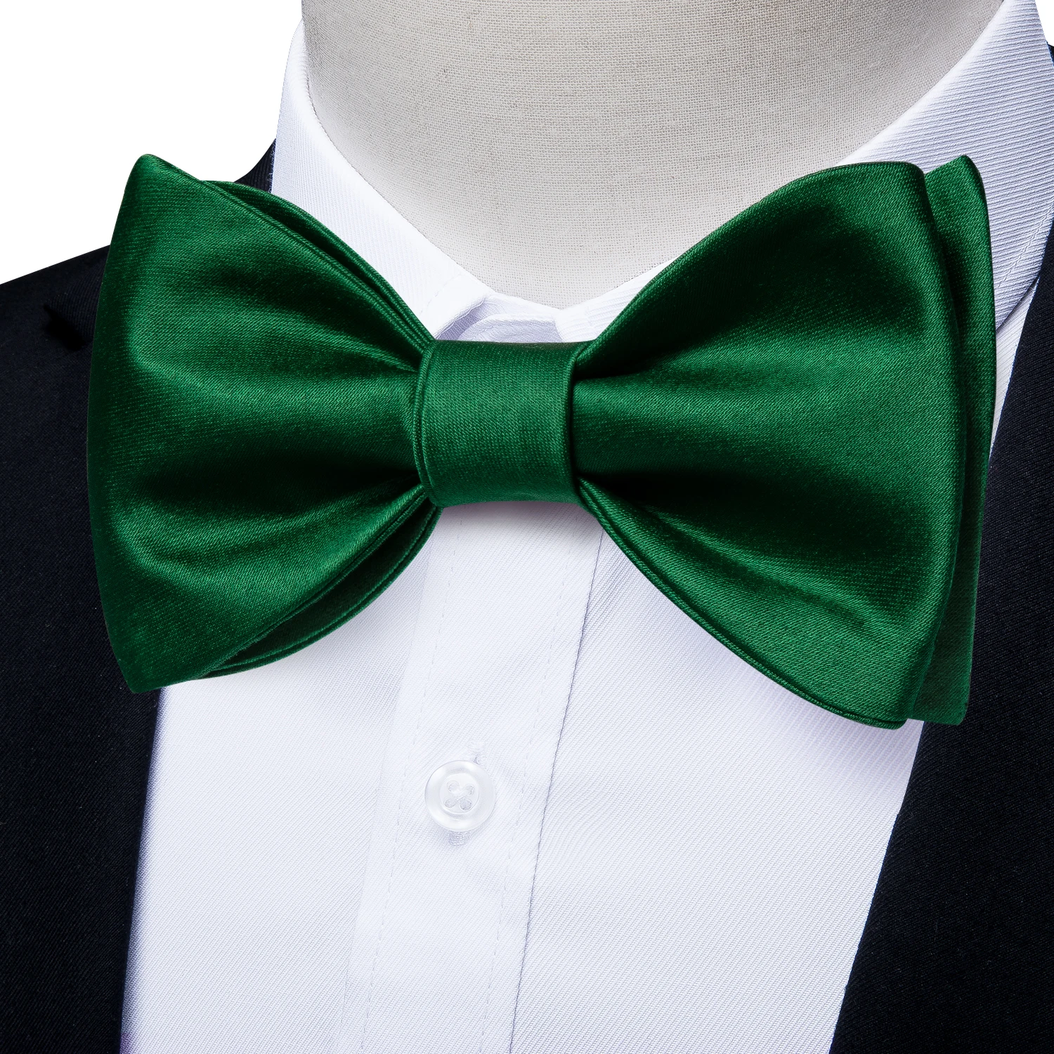 Retro Bowties For Man Classic Luxury Green Men\'s Self-tie Bow Ties Wedding Butterfly Knots Accessories Hanky Cufflinks For Men