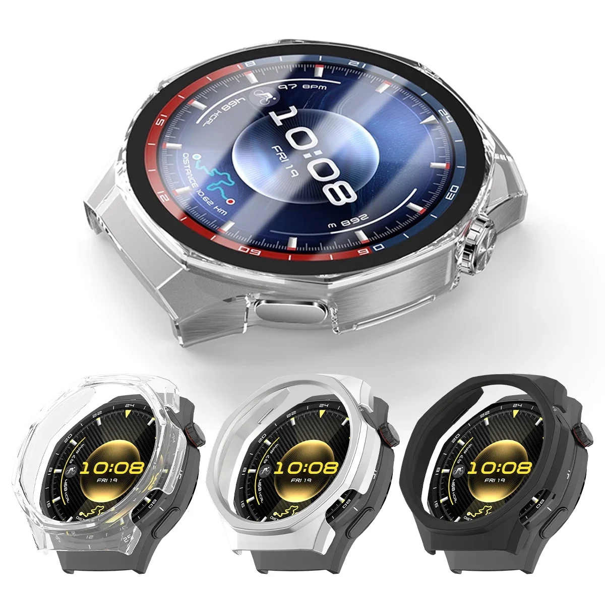 حافظة واقية صلبة لهاتف هواوي ساعة GT 6 pro 46 مللي متر واقي للشاشة لهاتف هواوي GT6 pro 46 مللي متر حافظة نصف قطعة مجوفة #1