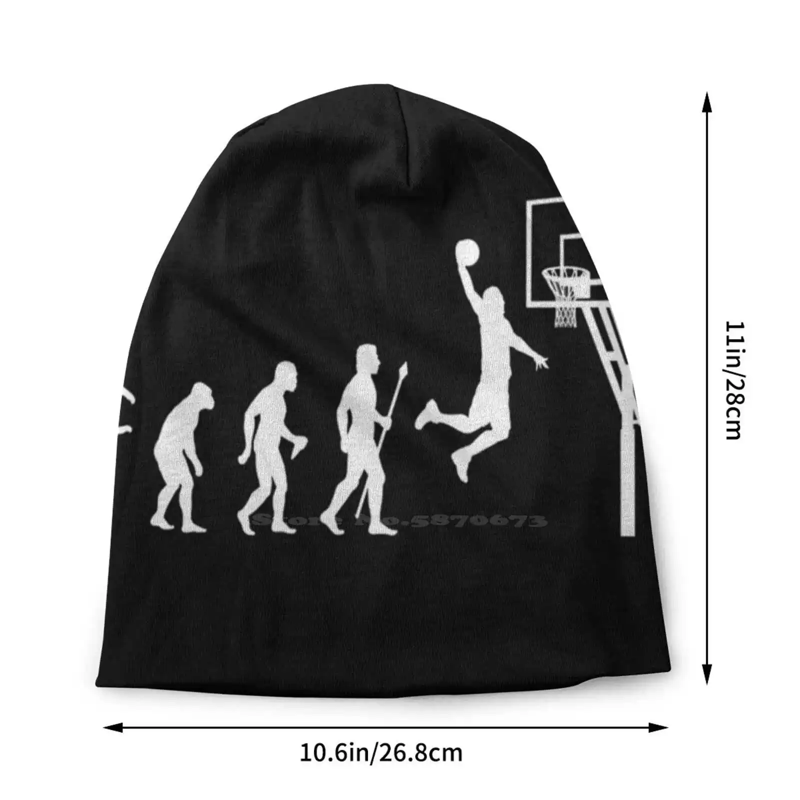 Basketball Evolution Funny T Shirt Knitted Hat Warm Beanie Outdoor Caps Basketball Evolution Funny Born To I Love Steph Curry