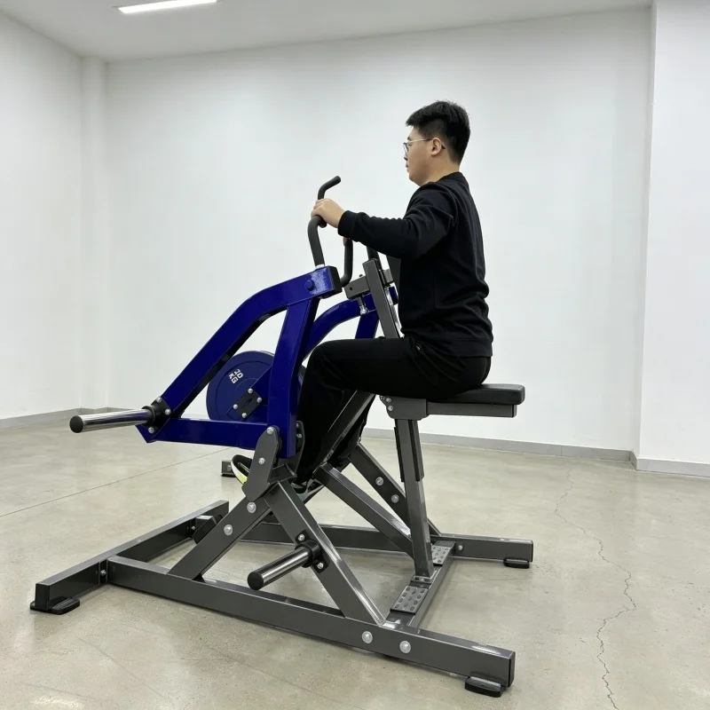 Commercial Low Row Machine Professional Seated Row Gym Use Plate Loaded Strength Training Row Machine for Shoulder Press