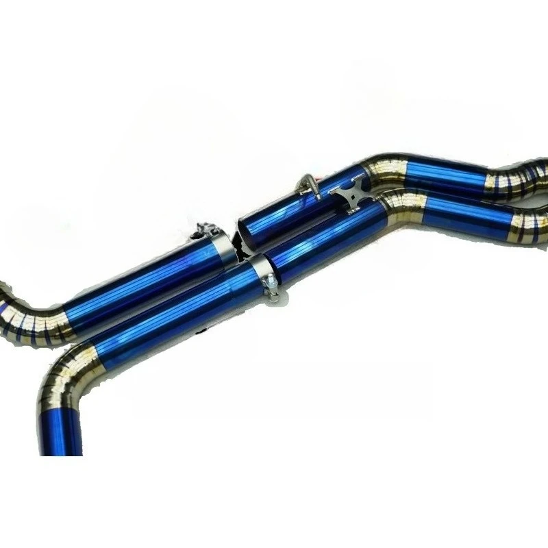New Design 2019 A7 C8 3.0T Titanium Alloy S304 Front Pipe Downpipe 300cell Catalytic Tips for RS7 Exhaust System