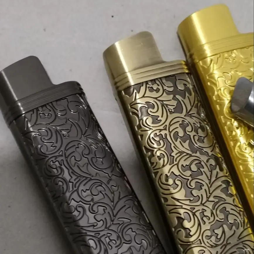 DOLPHIN Zinc Alloy Exquisite Pattern Metal Case for Cricket ED1 Large Lighter Decorative Case