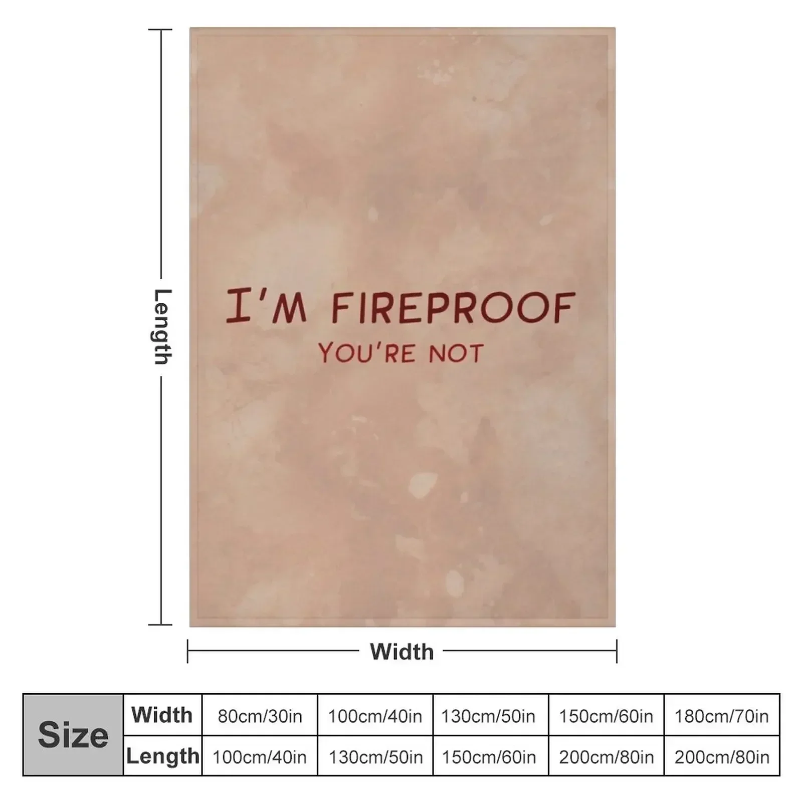 I'm Fireproof Throw Blanket Tourist Flannel Fabric manga wednesday Winter beds Hairy Blankets
