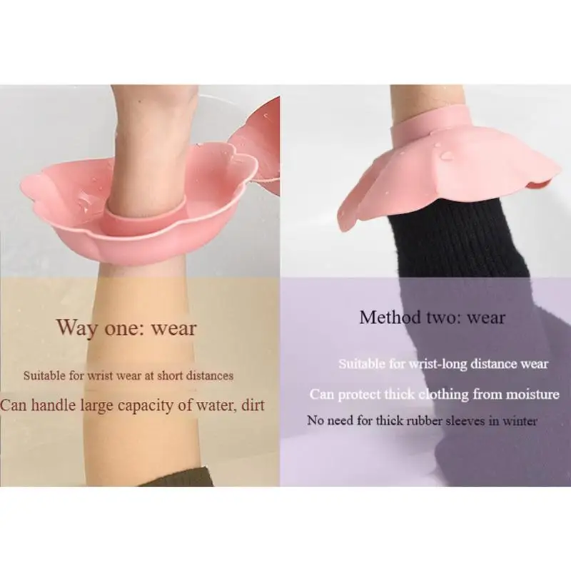 접시 세척 손목밴드, 미끄럼 방지 얼굴 세척 손목밴드, 효율적인 소프트 손목 워터 가드, 가족 친구를 위한 뷰티 액세서리
