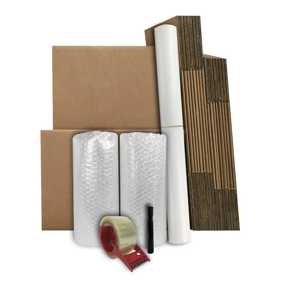 

Moving Boxes Kit 1,1 to 2 Bedroom Kit, Boxes and Supplies, Small Spaces Moving Kit, Packaging amp Storage Boxes, Bubble Roll, Ta