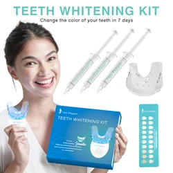 Kit de blanqueamiento Dental profesional para eliminación de manchas, sistema de blanqueamiento Dental, Gel blanqueador con luz LED fría, 9ml, nuevo