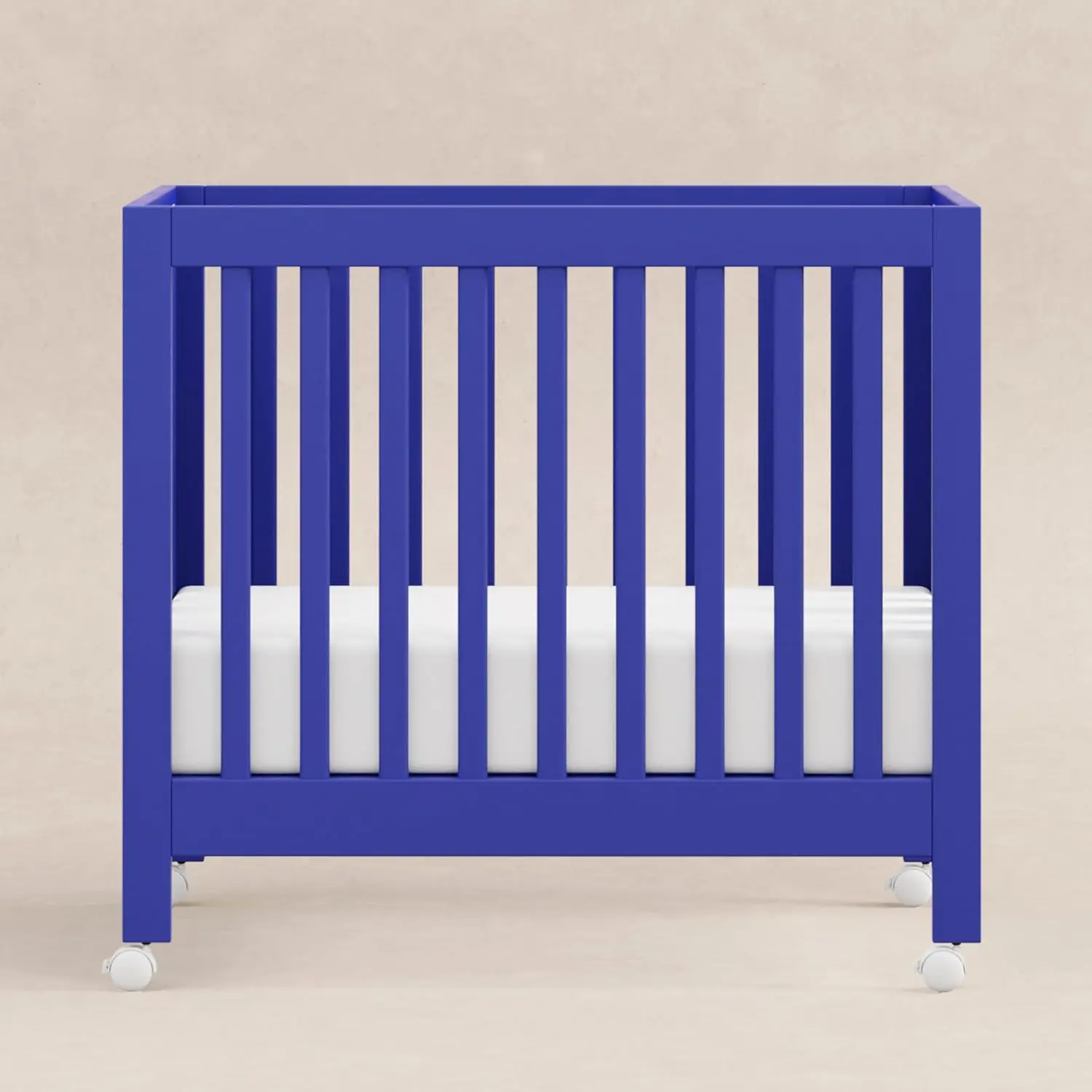 سرير أوريغامي صغير محمول قابل للطي مع عجلات في الكوبالت، وضعان مرتبة قابلتين للتعديل، معتمد من Greenguard Gold · تخفيضات ساخنة #4