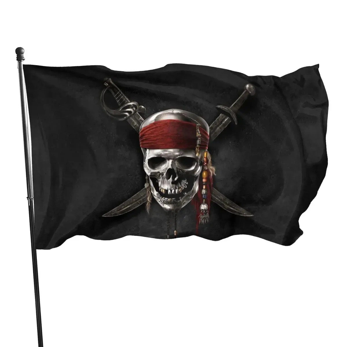 Halloween Pirate Flags Jolly Roger Pirate Flag Skull Bone Pirate Banner Retro Decorations Flag Halloween Party Home Decoration