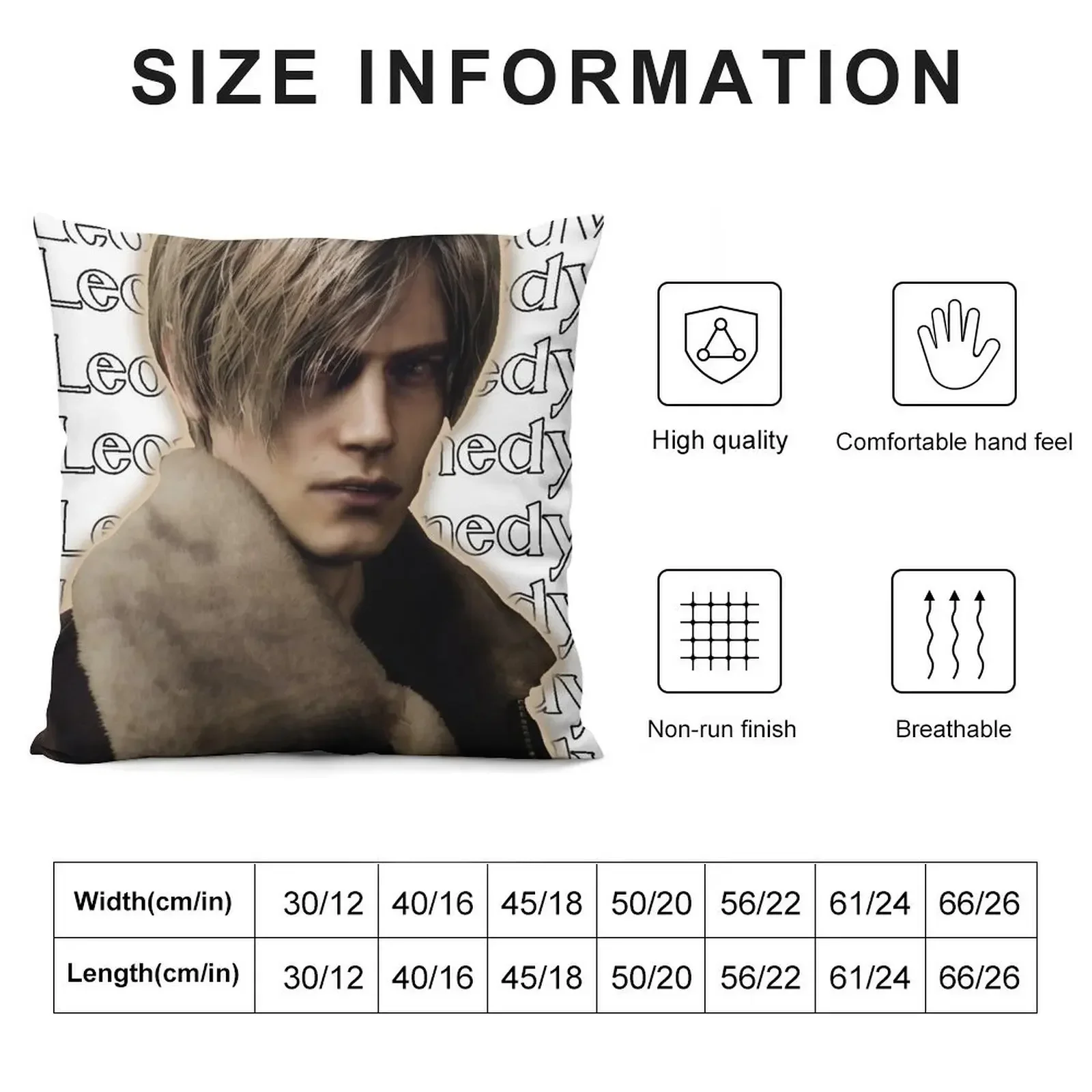 LEON SCOT KENNEDY T-SHIRT DESIGN Throw Pillow Throw Pillow Pillowcase Cushion Christmas Covers For Cushions pillow