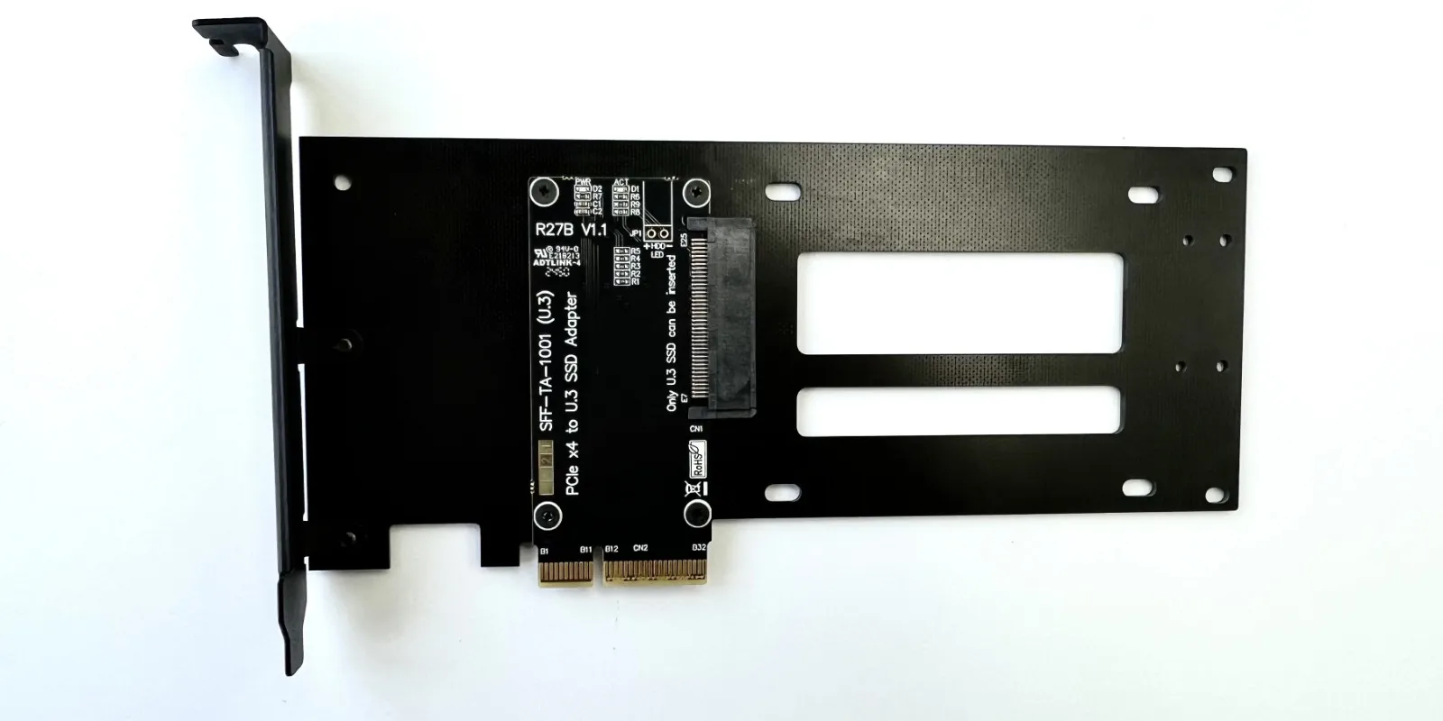 ADT PCIe 5.0 X4 zu U.2 SFF-8639 / U.3 SFF-TA-1001 / E1.S E3.S SFF-TA-1002 Adapterkarte PCI-E Gen5 X4 zu U.2 U.3 SSD-Erweiterung – Detail 9