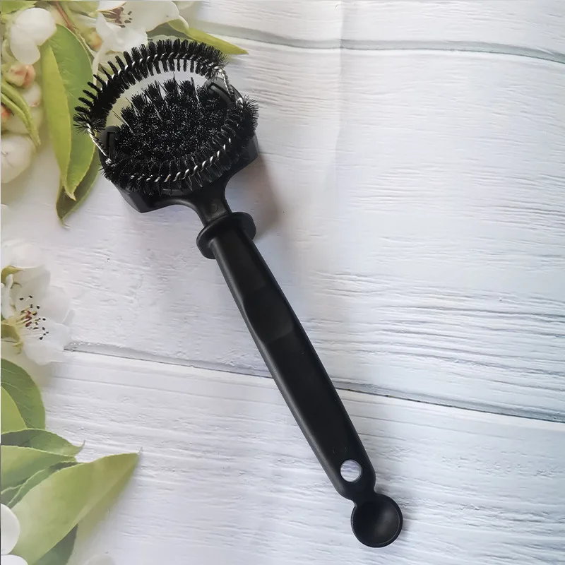 1PC Curved Long Handle Coffee Machine Cleaning Brush Espresso Group Head Cleaning Brush Coffee Making Accessory