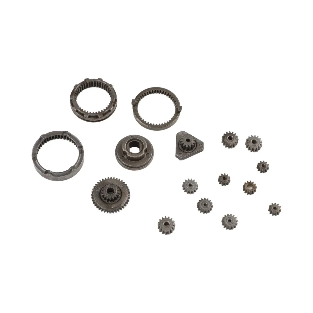 Reduction Gear Set 16pcs for Brushless Lithium Electric Drills with Robust Metal Components and Self-locking Feature