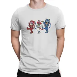 Samurai Pizza Cats Group T Shirt Grunge Men Tees Summer Clothing Polyester Crewneck TShirt