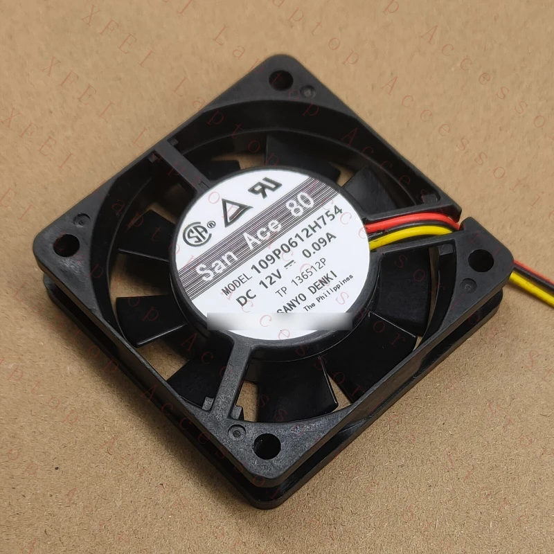 

F 1 шт. новый вентилятор охлаждения для Sanyo SanAce60 109P0612H754 6015 DC12V 0.09A 3-проводной
