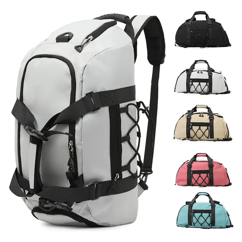 Saco De Viagem De Grande Capacidade, Sacos De Ginásio De Fitness, Sacola De Viagem Portátil, Mochilas Esportivas Multifuncionais, Mochila De Separação Seco-Molhada