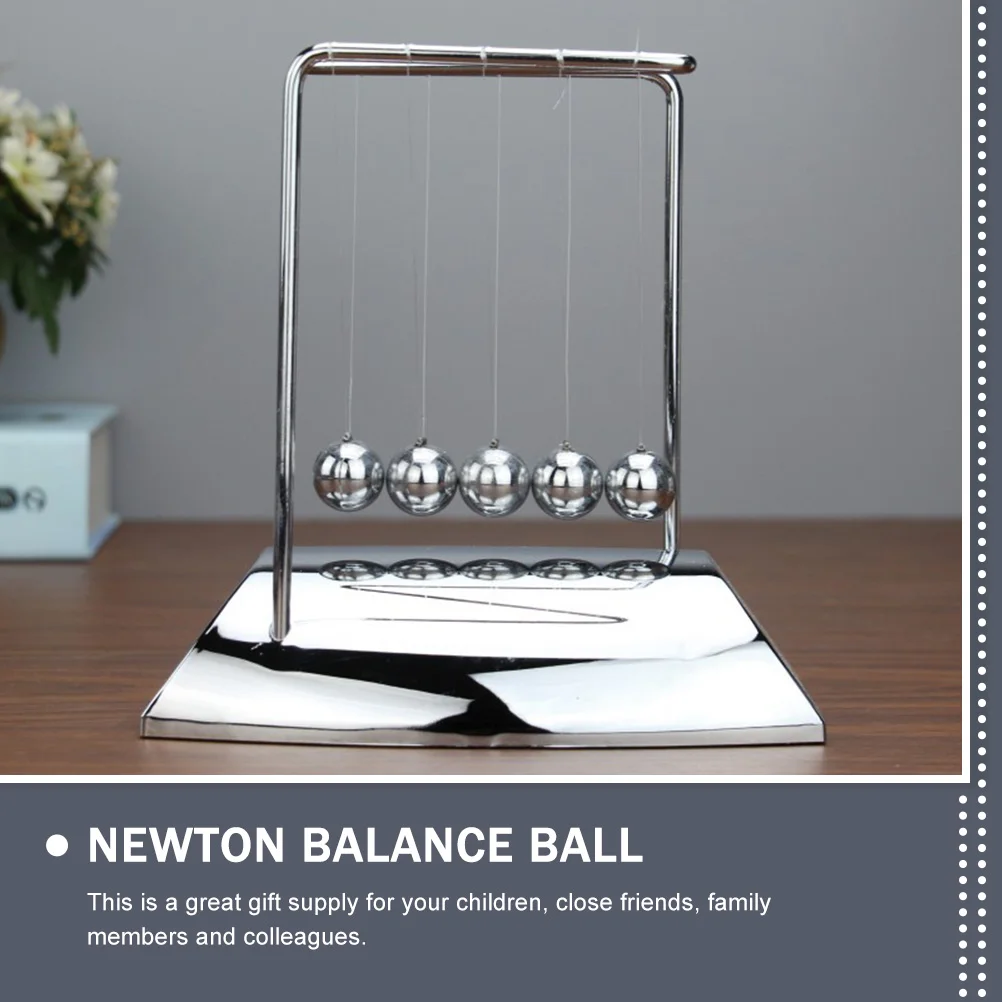 Newton Billiards Desktop Balance Ball Toys Creative Craft Newtons Ornament Cradle Decor Decorate Stylish