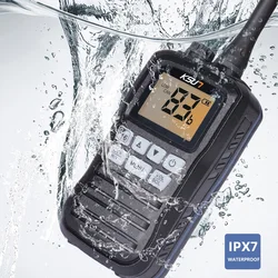 Floating Handheld Radio VHF Marine Walkie Talkie Boat Radio Waterproof IP-X7 Submersible 1W 3W Long-Range Communication KSUTP25