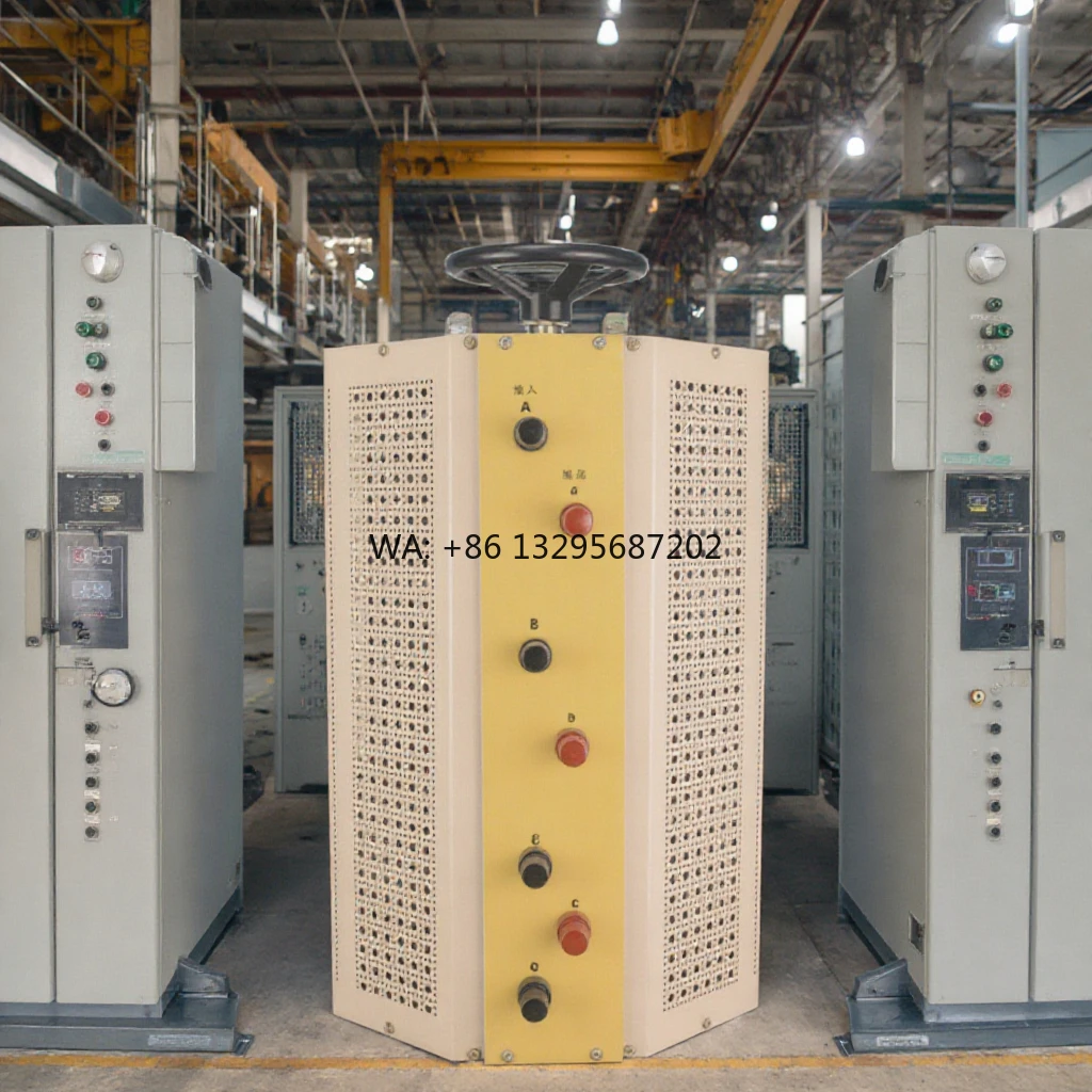 

20KVA 0-430V Adjustable Three Phase 100% Copper Contact Variac Transformer School Temperature Regulator