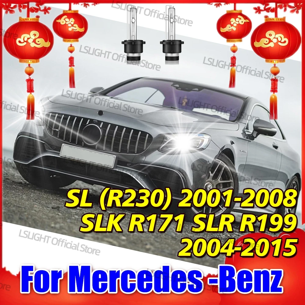 

2x Fast Bright HID Xenon D2 D2S 6000K 8000K 10000K For Mercedes-Benz SL (R230) 2001-2008 SLK R171 SLR R199 2004-2015 Headlights