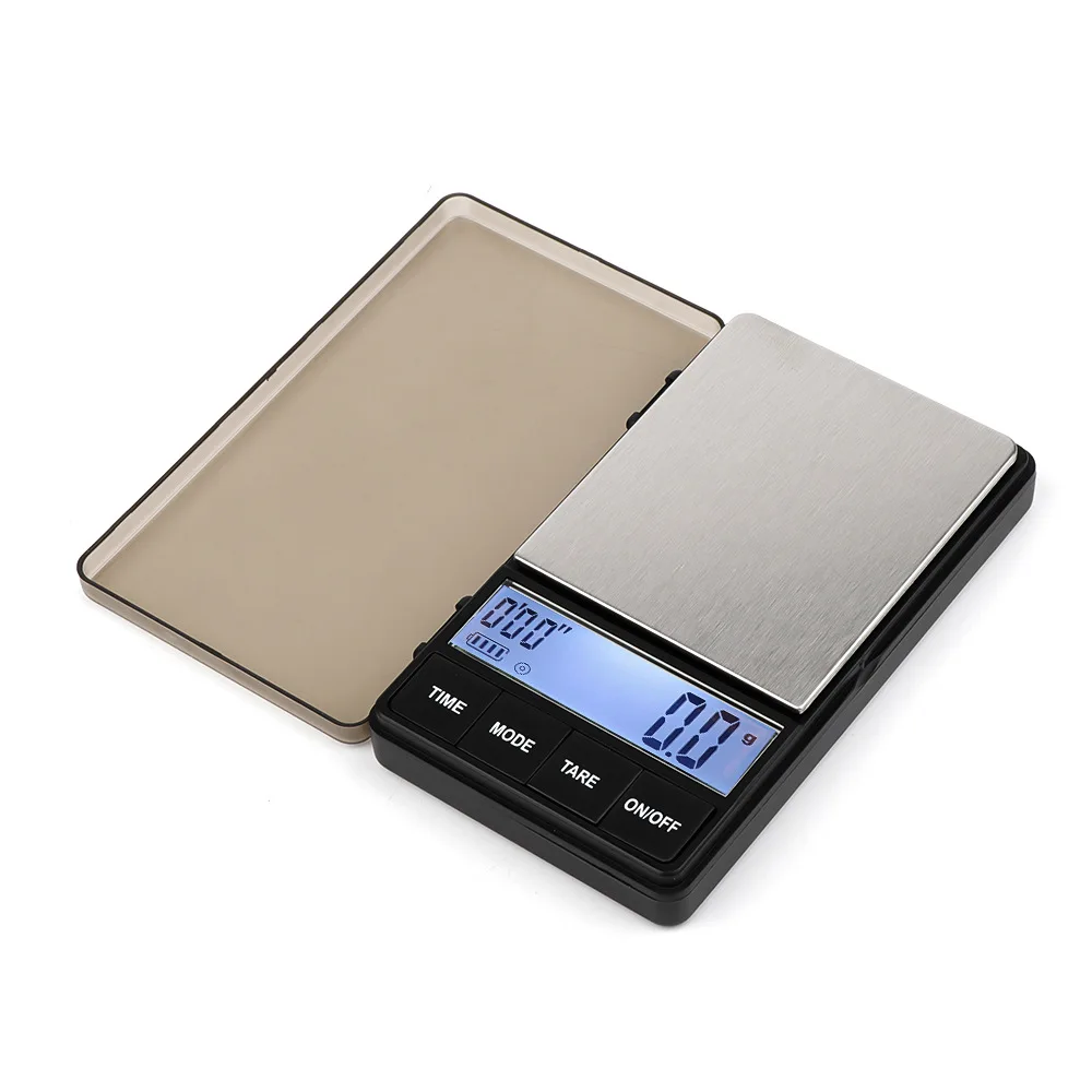 

NEW pocket Coffee Scale with Timer, 1000 x 0.1g Digital Gram Scale with Large LCD Screen, Espresso Scale with Tare Function