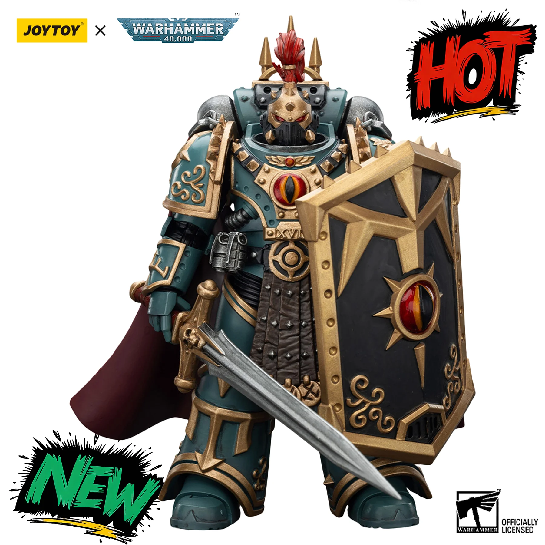 

Фигурка JOYTOY Warhammer The Horus Heresy 1/18: Сыны Хоруса, «Маленький» Хорус Аксиманд, аниме-фигурка, подвижная модель, игрушка