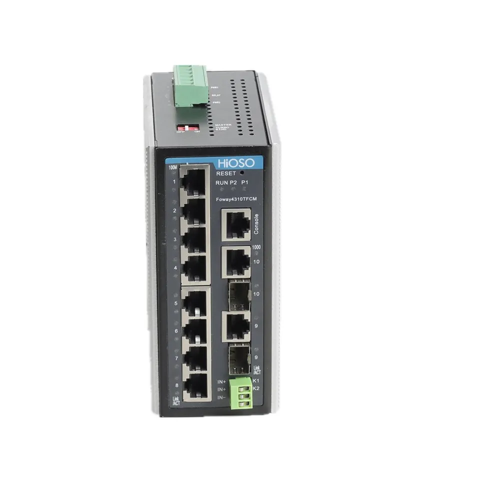 8 منافذ جيجابت مُدارة Din Rail Ethernet Switch