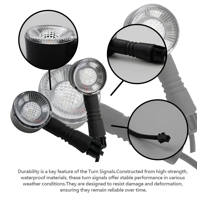 LINGQI RACING Motorcycle Turn Signal Lights Rear Brake Tail Light Taillight For Electric Bicycles Scooter Universal Parts