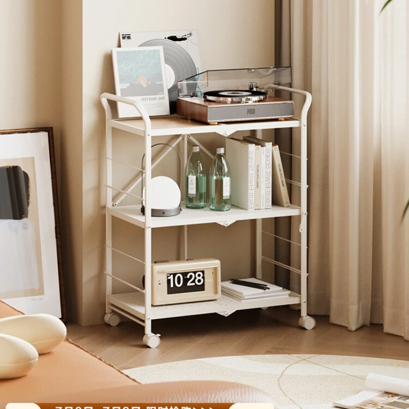 

Kitchen trolley Multifunctional rack Installation-free microwave oven storage rack Folding mobile storage rack