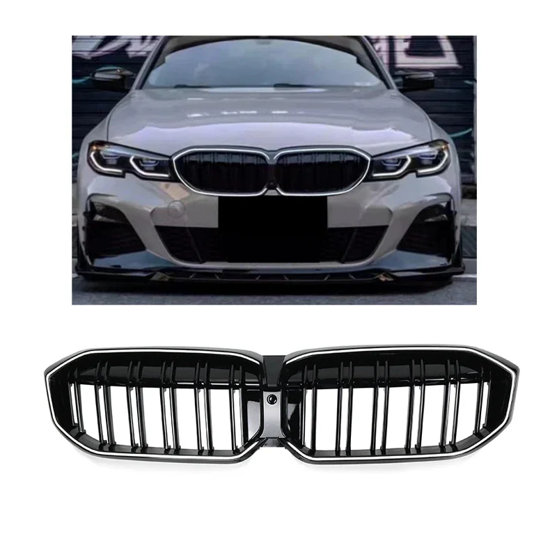 

Double wire G20 auto body parts LED car bumper grill car grille For BMW 3 Series G20 320i 330i 2019-2022 led car grills