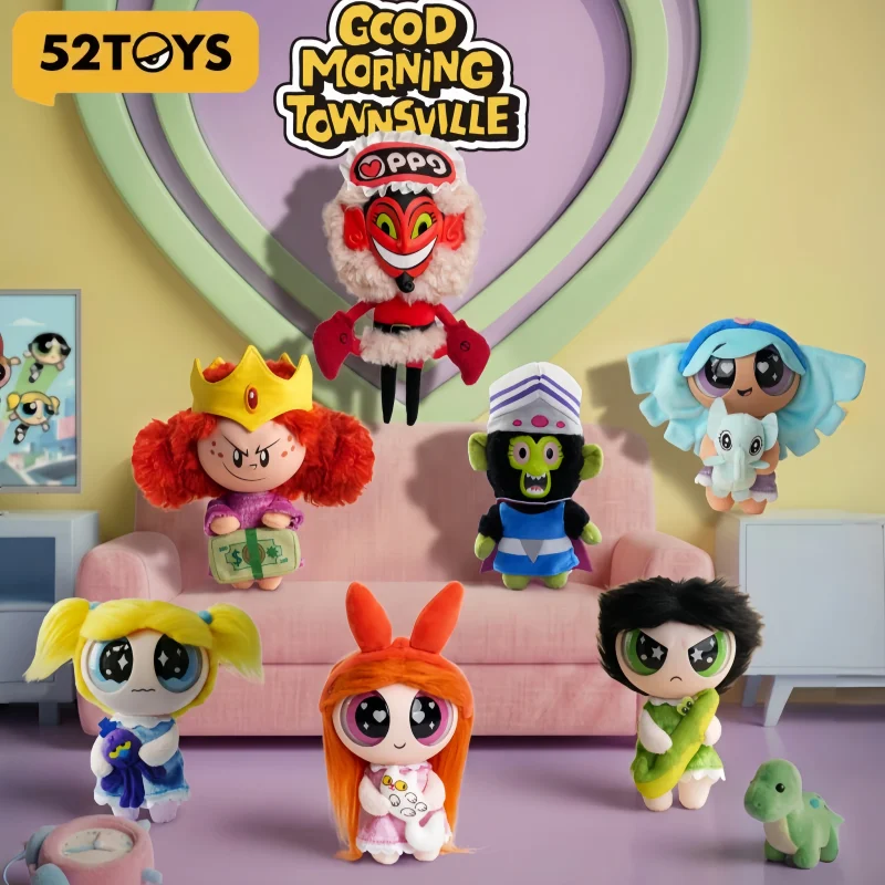 Новая коллекционная подвеска-кукла 52TOYS Powerpuff Girls Good Morning Townsville Series Blind Box Mystery Box, модная игрушка, подарок на день рождения