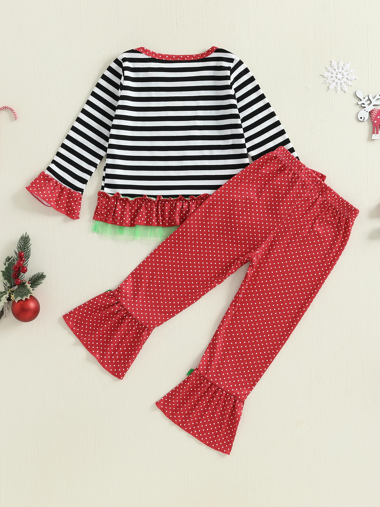 

Adorable Infant Girls Winter Set Snowman Applique Knit Sweater with Polka Dot Leggings 2-Piece Holiday Ensemble