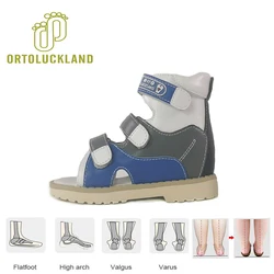 Ortoluckland-赤ちゃんと男の子のための整形外科用フラットシューズ,子供用サマーサンダル,アーチサポート付きシューズ,新品,サイズ20〜36