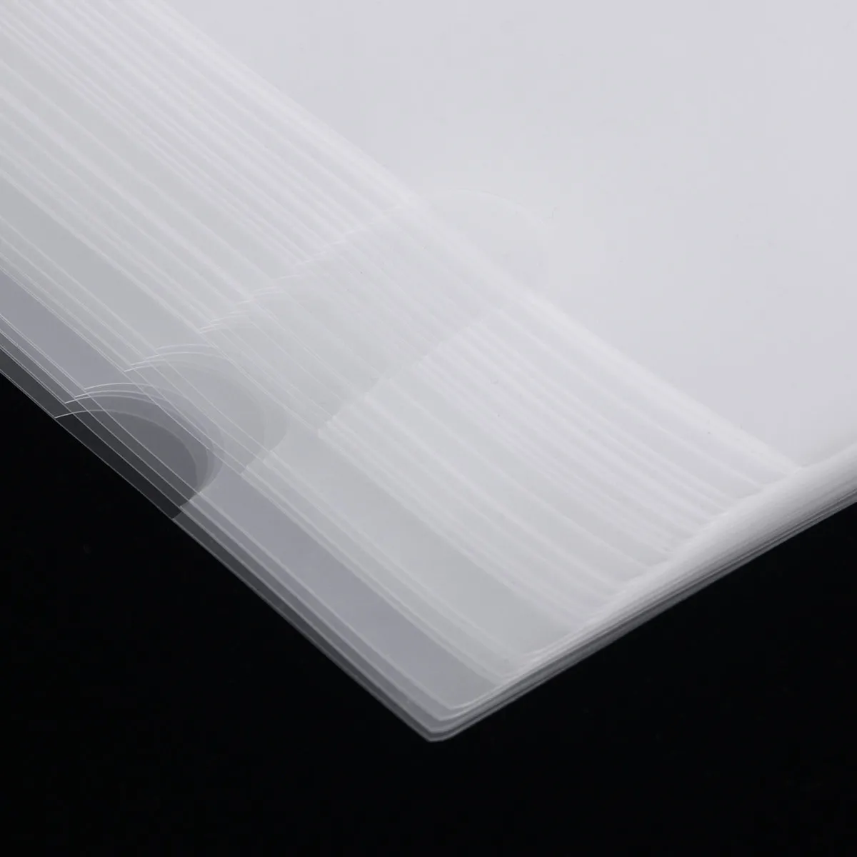 

30Pcs A4 Clear Plastic File Folder L Design Transparent Cover for Instant Visual Identification Document Management Expanding