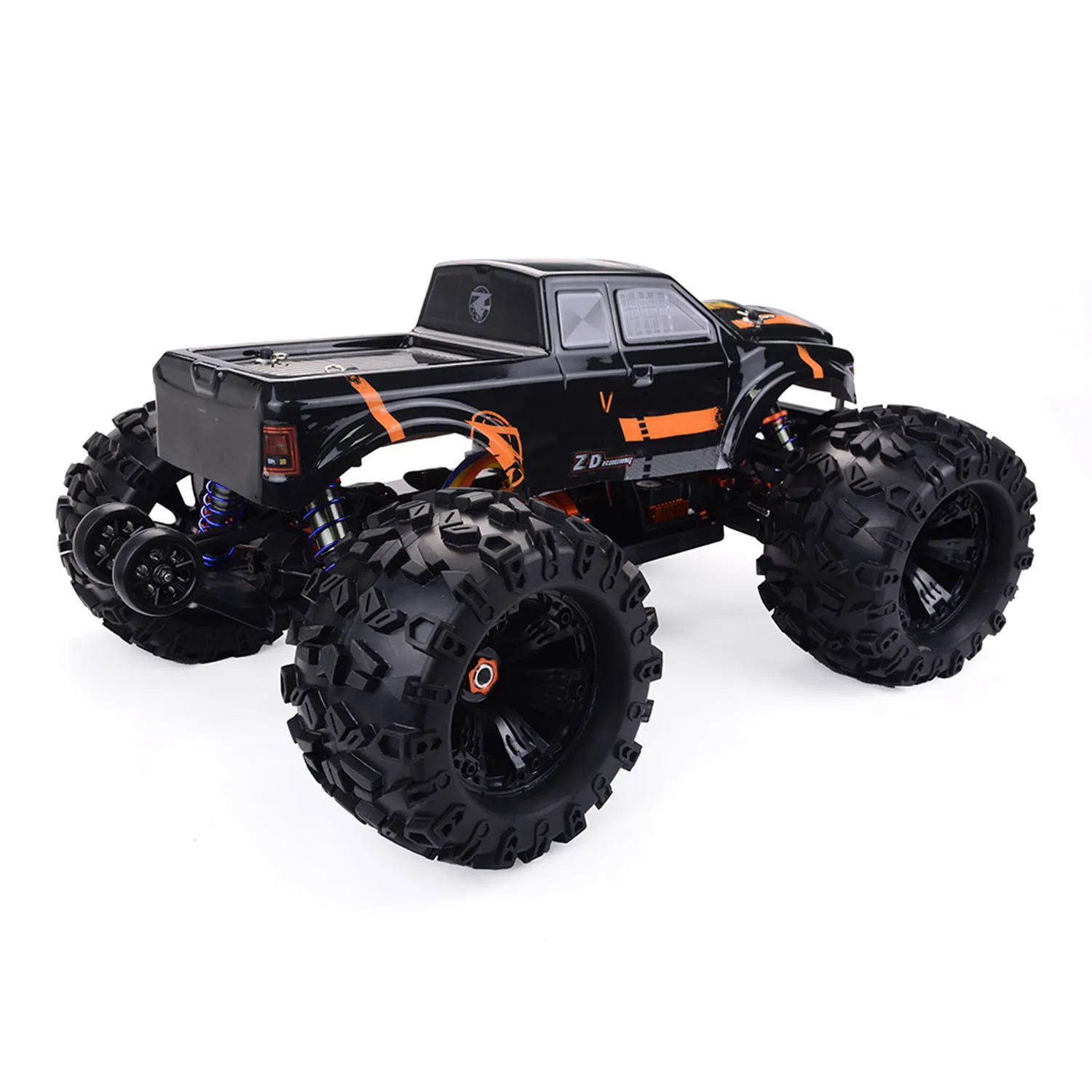 ZD Racing 1:8 9116 V4 RC racewagen 90 km/u 4*4 afstandsbediening Monster Truck MT8 Pirates3 Wheelie Bar 15KG Servo Geen lichtgeluiden